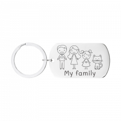 Familj Nyckelring