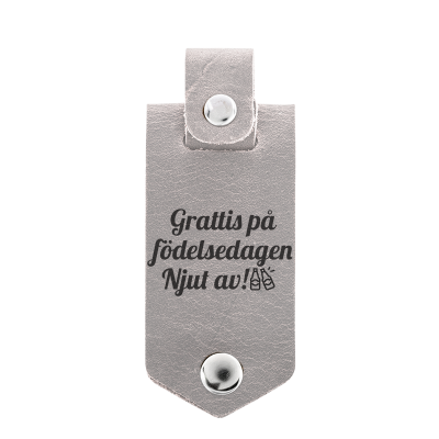 Personlig Fotoram-Nyckelring i äkta Läder Personlig Fotoram-Nyckelring i äkta Läder