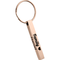 Rektangulär ruta Ingraverad Nyckelring med 3D