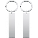 2 Personliga Nyckelringar med Ingraverade Koordinater