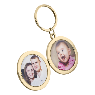 Personligt Fotomedaljong-Nyckelring för Mamma...